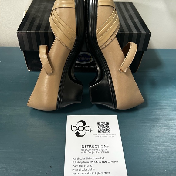 Dr. Comfort Cindee Tan Mary Jane Heels Ladies 8W BOA new in box - Picture 10 of 14
